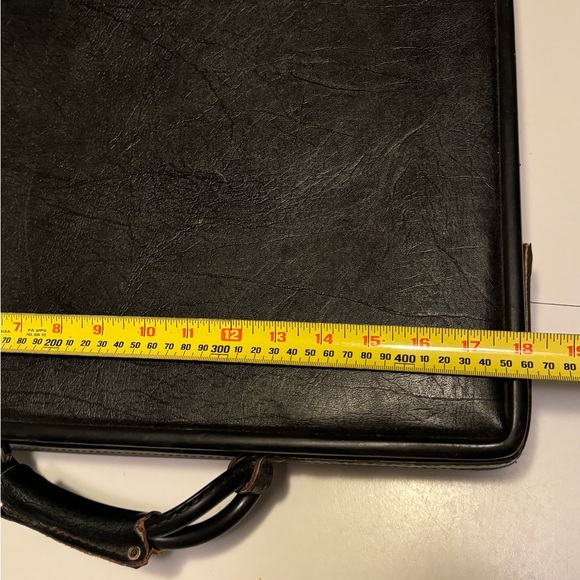 Vintage Hartmaan Belting Black Leather High End Men’s Briefcase Attaché RARE - Picture 15 of 16